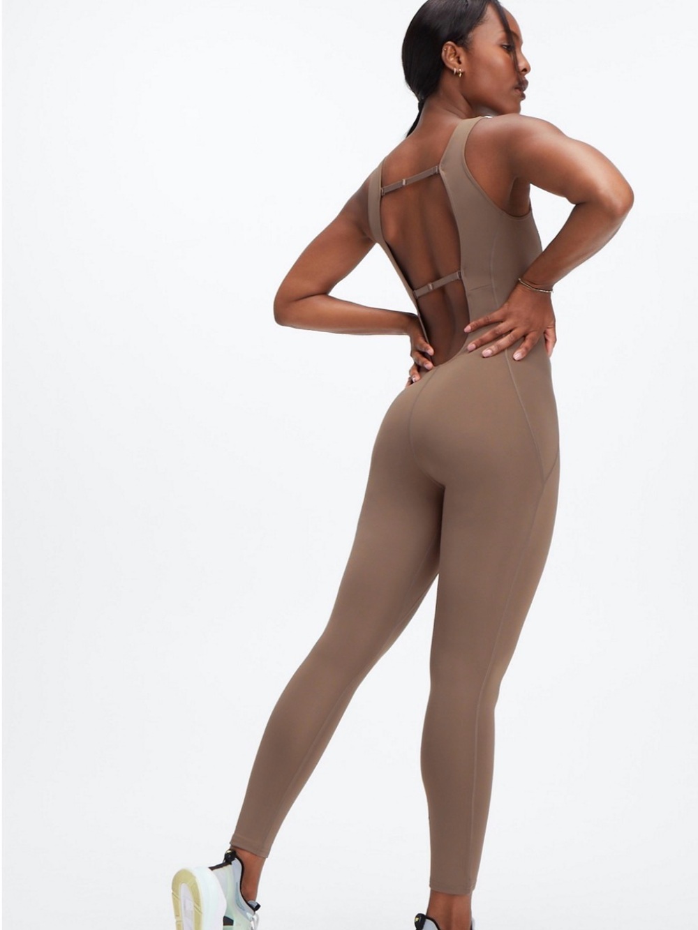 NWT Fabletics Brown Jumpsuit